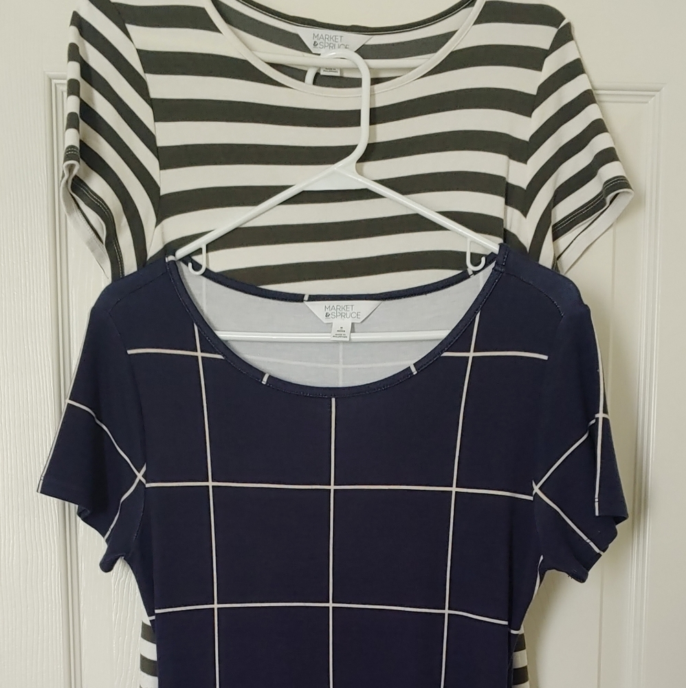 Lot of 2 Market and Spruce (Stitch Fix) Petite Medium dresses.